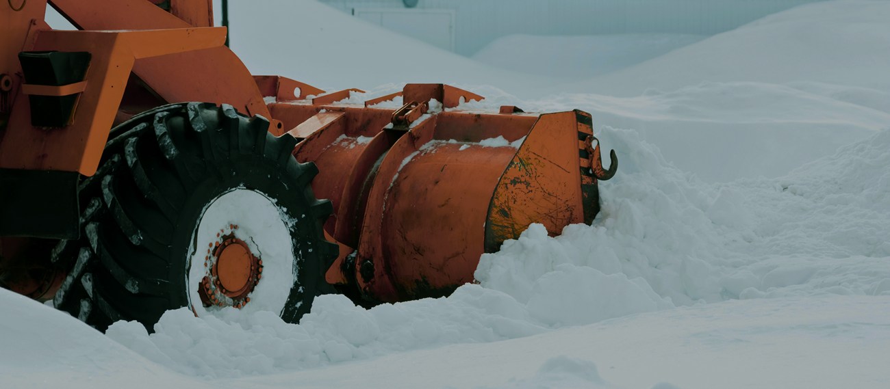 除排雪業の作業風景